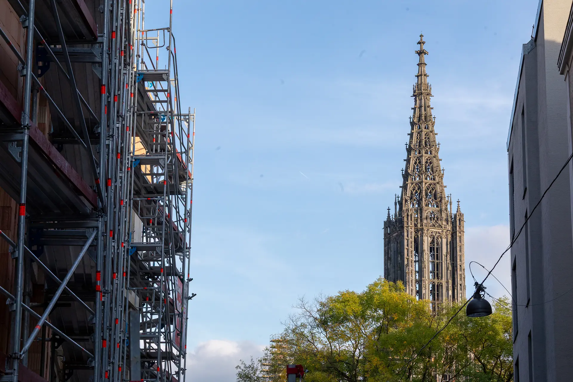 Blick auf den Turm des Ulmer Münster Blick auf den Turm des Ulmer Münster