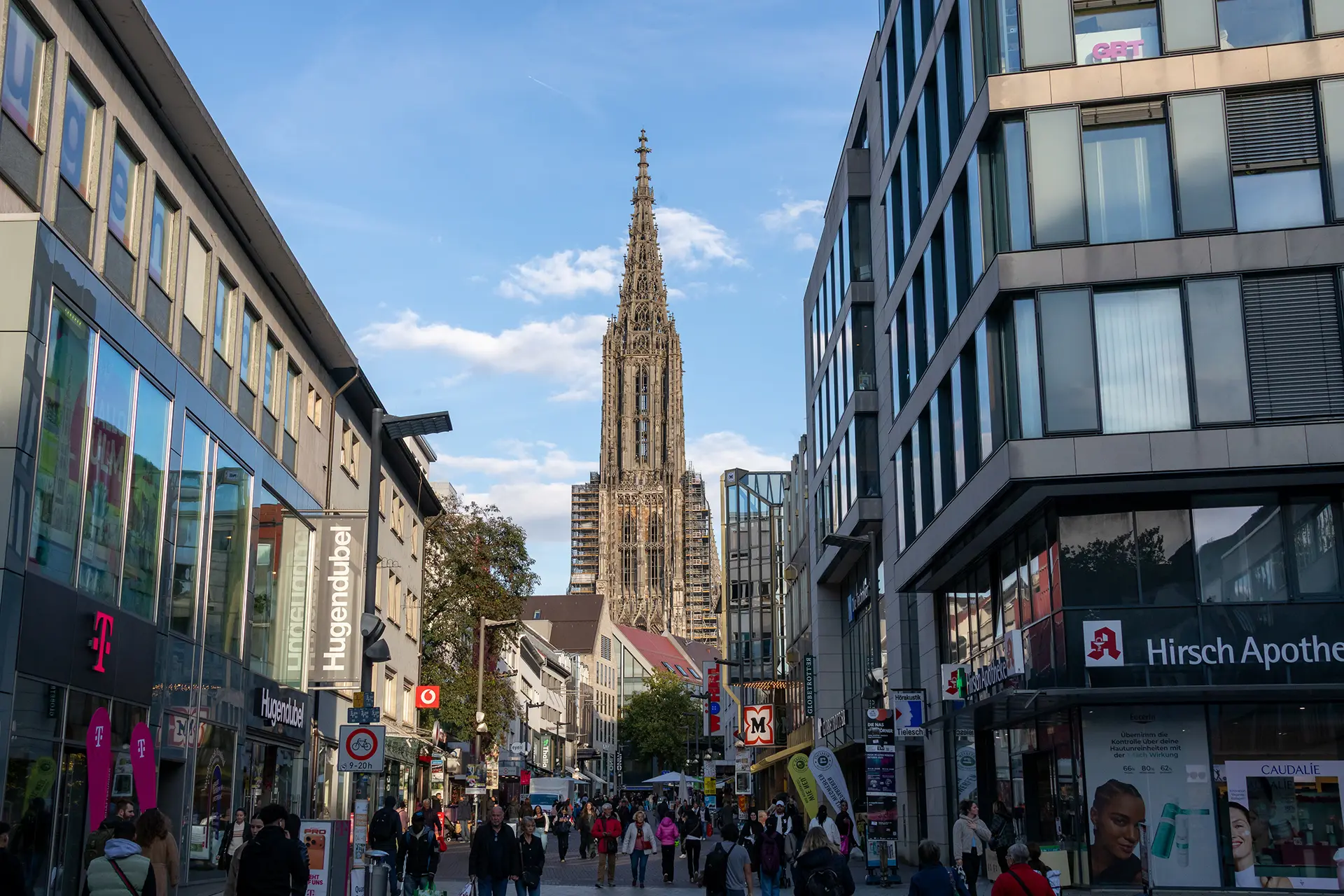 Belebte Innenstadt von Ulm Belebte Innenstadt von Ulm